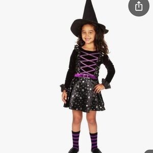 TIPSY ELVES Kids Witch Costume 3 piece set nwt Halloween costume